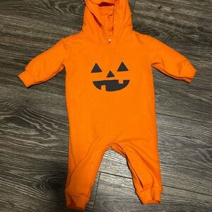 Cat & Jack Orange Halloween Kids Footie